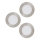 Eglo 98632 - Lot de 3 spots encastrés LED FUEVA, 3xLED/5W/230V, Ø 12 cm