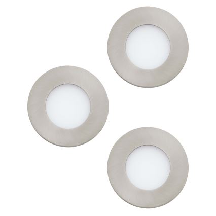 Eglo 98634 - LOT 3x Luminaire encastrable de salle de bain FUEVA LED/2,8W/230V