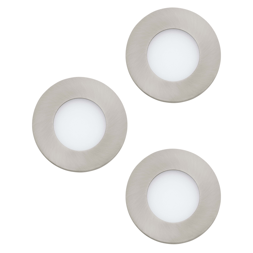 Eglo 98634 - LOT 3x Luminaire encastrable de salle de bain FUEVA LED/2,8W/230V