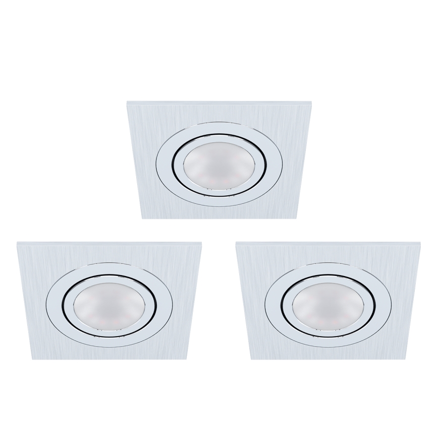 Eglo - PACK 3xLED Spot encastrable AREITIO 3xGU10/5W/230V