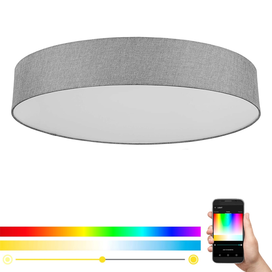 Eglo - Plafonnier à intensité variable LED RGB ROMAO-C LED/42W/230V + télécommande