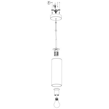 Eglo - Suspension avec fil 1xE27/15W/230V