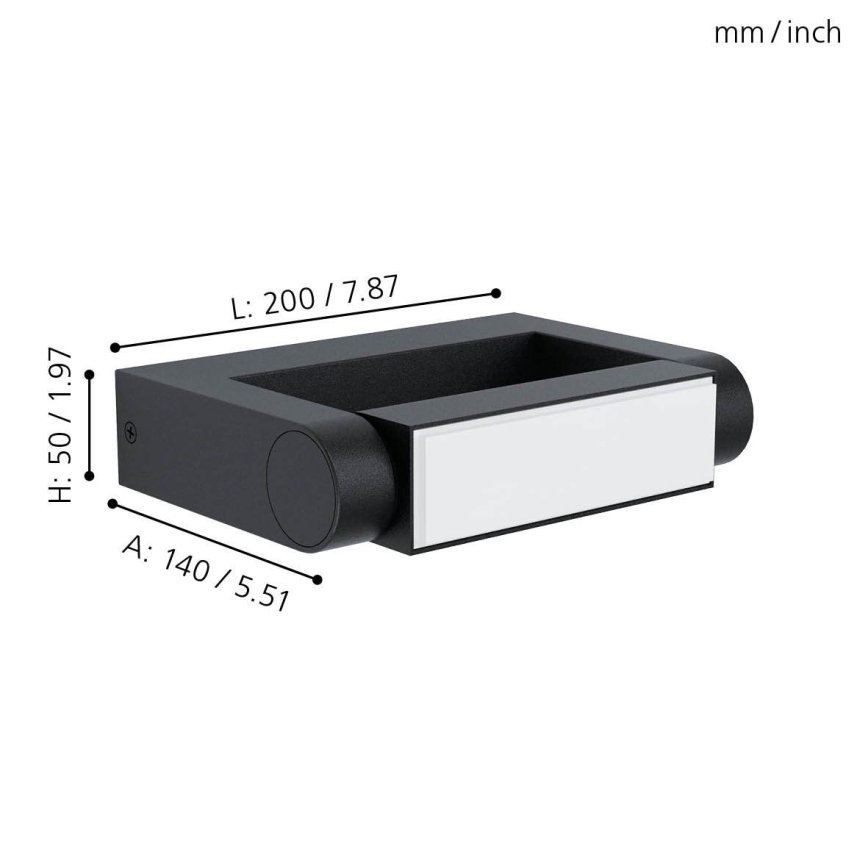 Eglo - Applique murale LED d'extérieur LED/4,8W/230V IP44