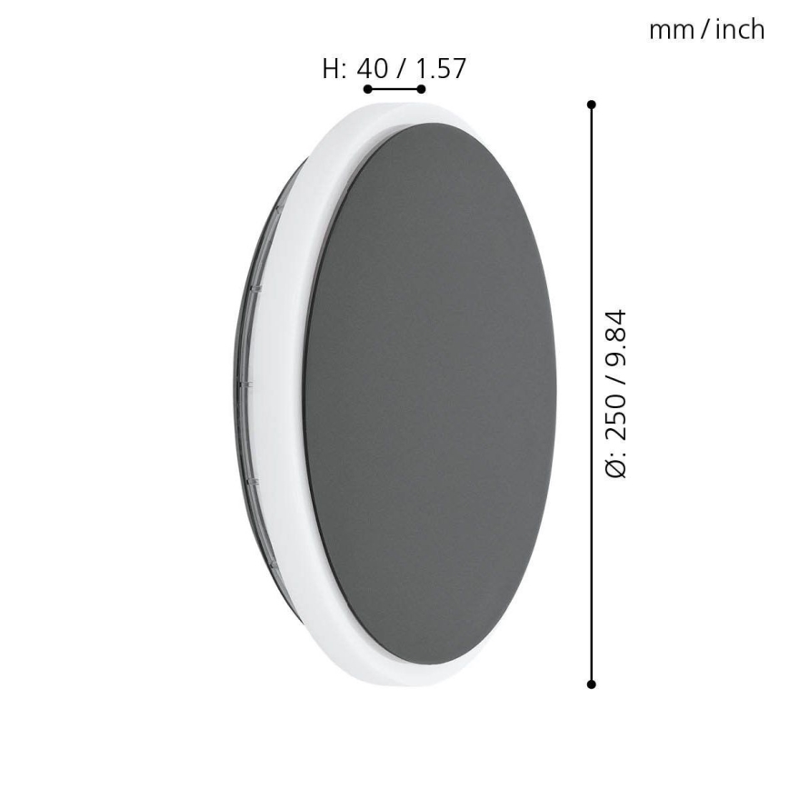 Eglo 98712 - Applique murale d'extérieur LED MONGODIO LED/11,5W/230V IP44