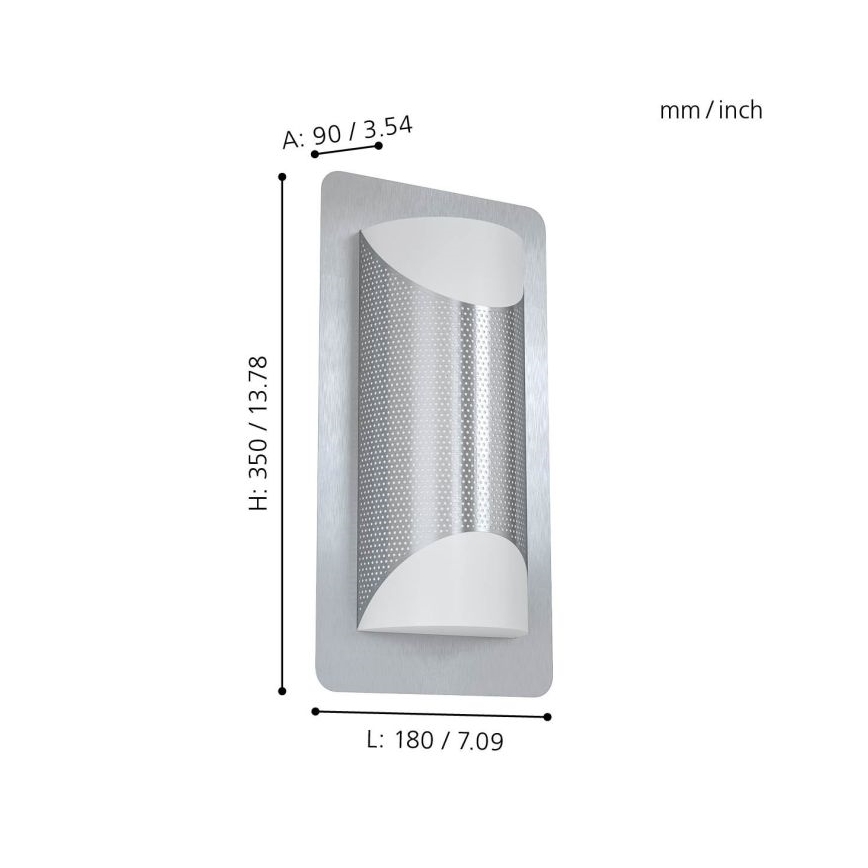 Eglo - Applique murale d'extérieur 2xE27/10W/230V IP44