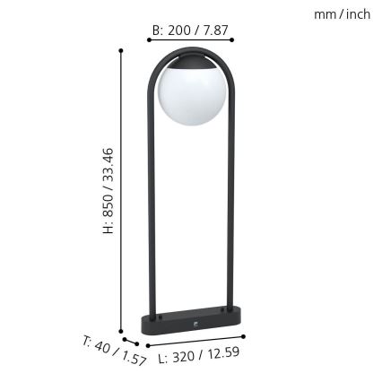 Eglo 98733 - Luminaire d'extérieur VECCHIA 1xE27/28W/230V IP44