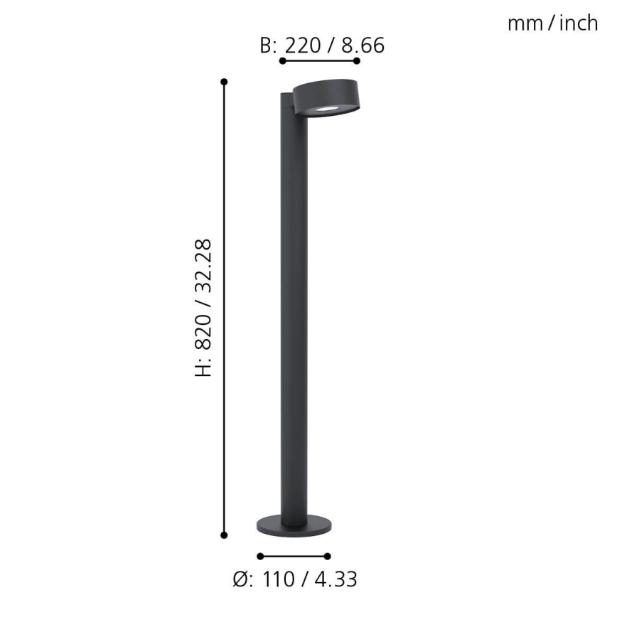 Eglo - Lampe d'extérieur LED LED/6W/230V IP44