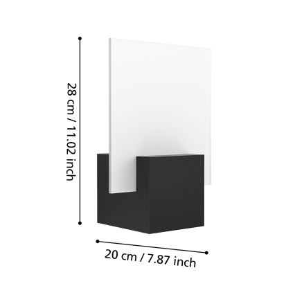 Eglo 98745 - Applique murale d'extérieur ADAMELLO LED/6W/230V IP44