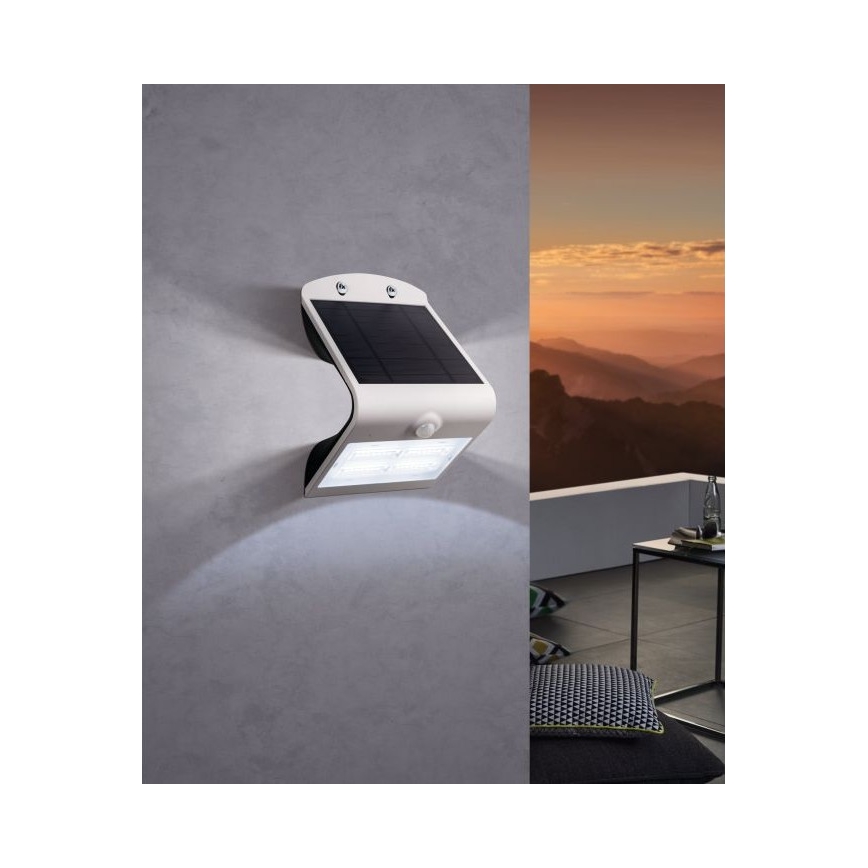 Eglo - Luminaire solaire à LED avec détecteur LED/3,2W/3,7V 2000 mAh IP54