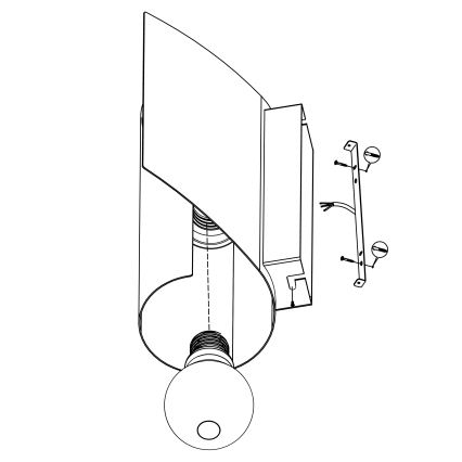 Eglo - Applique murale 1xE27/40W/230V