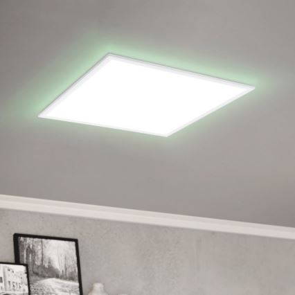 Eglo - Plafonier RGBW à intensité variable LED/32,5W/230V 2700-6500K 60x60 cm + télécommande