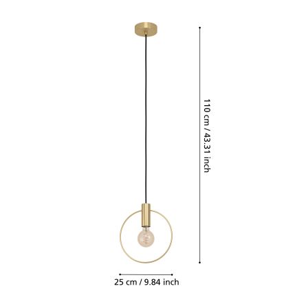 Eglo - Suspension filaire 1xE27/40W/230V