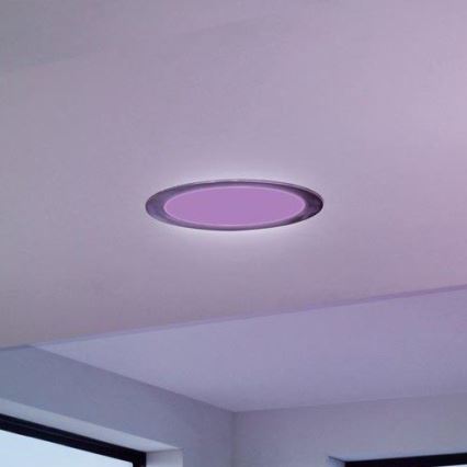 Eglo - Plafonnier encastrable LED dimmable pour salle de bains LED/16,5W/230V IP44 ZigBee Ø 21,6 cm