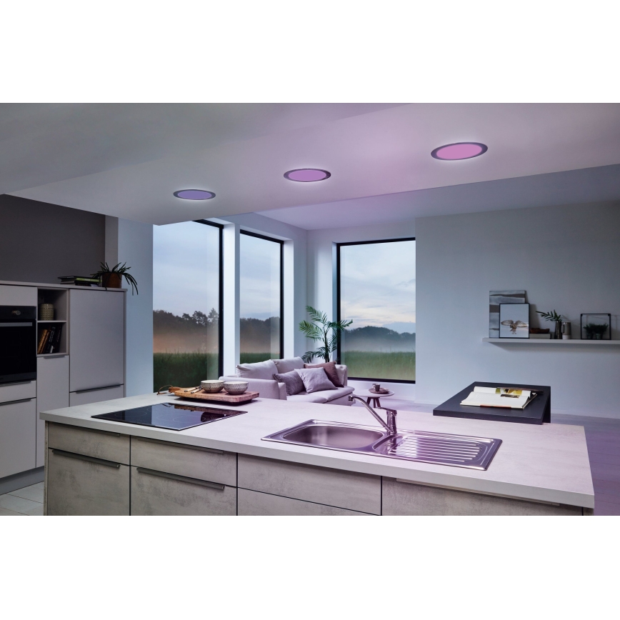 Eglo - Plafonnier encastrable LED dimmable pour salle de bains LED/16,5W/230V IP44 ZigBee Ø 21,6 cm