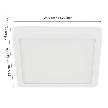 Eglo - Luminaire de salle de bain à intensité variable LED/19,5W/230V 2700-6500K IP44 ZigBee