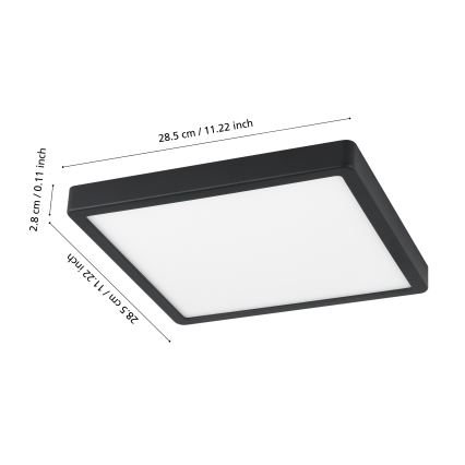 Eglo - Luminaire de salle de bain à intensité variable LED/19,5W/230V IP44 ZigBee