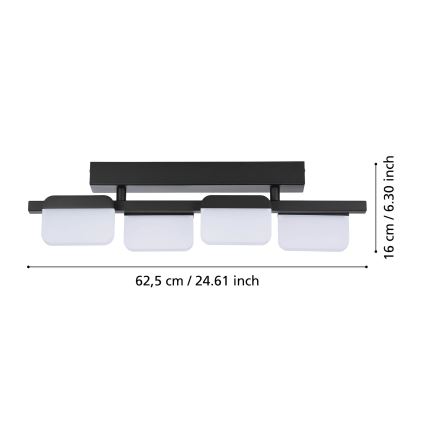Eglo 98874 - Plafonnier LED dimmable ERVIDEL 4xLED/4,5W/230V