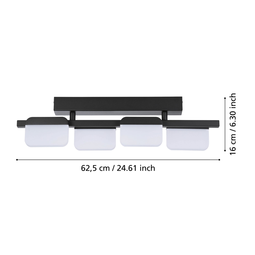 Eglo 98874 - Plafonnier LED dimmable ERVIDEL 4xLED/4,5W/230V