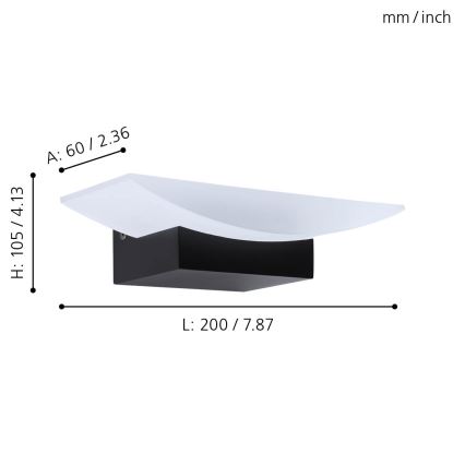 Eglo - Applique murale LED/5,6W/230V