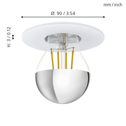 Eglo - Spot encastrable 1xE27/40W/230V