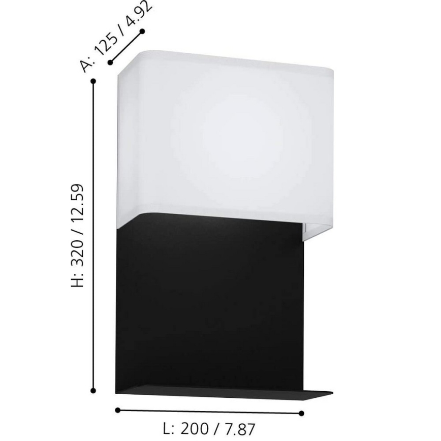 Eglo 99069 - Applique murale LED avec étagère GALDAKAO LED/5,4W/230V