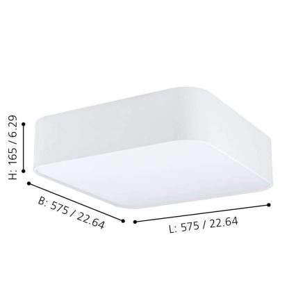 Eglo - Plafonnier 5xE27/25W/230V