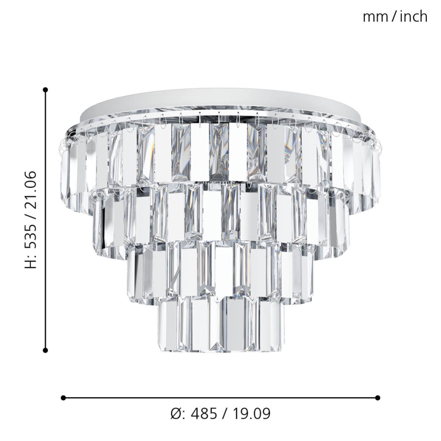 Eglo - Suspension sur chaîne 7xE14/40W/230V