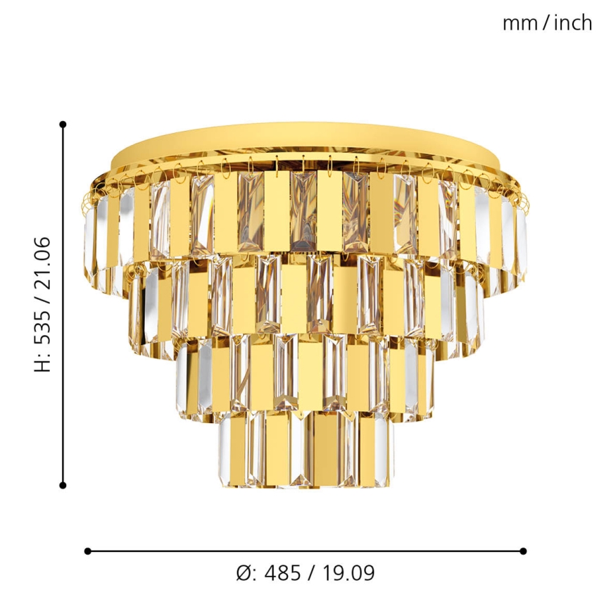 Eglo - Suspension sur chaîne 7xE14/40W/230V