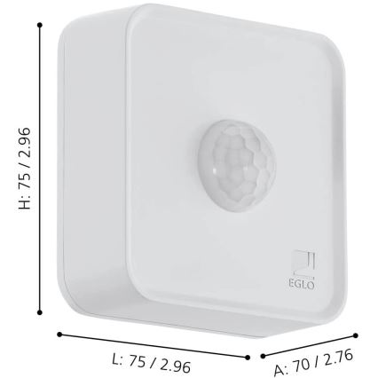 Eglo - Détecteur extérieur de mouvement et crépusculaire IP44 compatible ZigBee