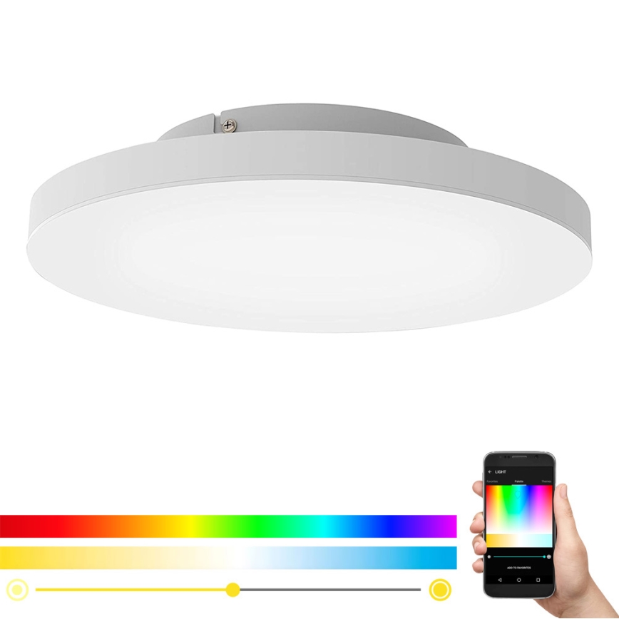 Eglo - Plafonnier à intensité variable LED RGB TURCONA-C LED/20W/230V + télécommande
