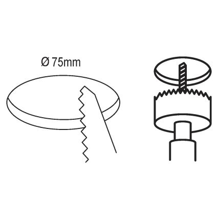 Eglo - Spot LED encastré/2,7W/230V Ø 8,6 cm