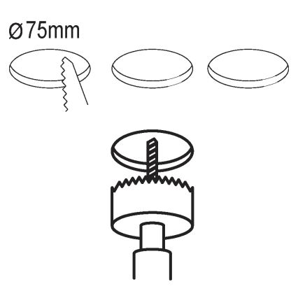 Eglo - PACK 3x Spot encastrable LED FUEVA 5 1xLED/2,7W/230V