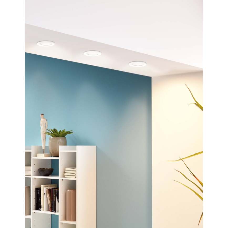 Eglo - Spot LED encastrable dimmable, 5,5 W, 230 V, Ø 11,7 cm