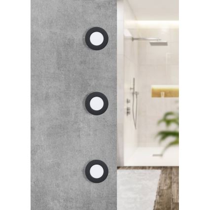 Eglo - Luminaire LED encastré pour salle de bains LED/2,7W/230V IP44 Ø 8,6 cm