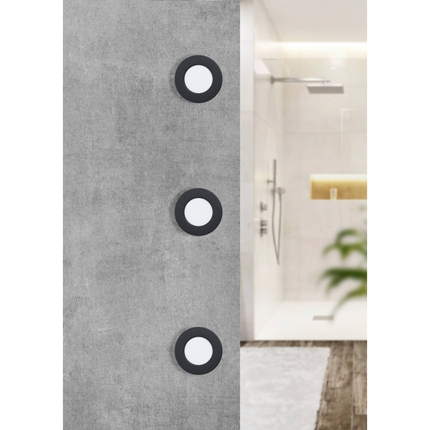 Eglo - Luminaire LED encastré pour salle de bains LED/2,7W/230V IP44 Ø 8,6 cm