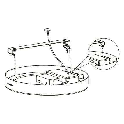 Eglo - Plafonnier LED LED/10,5W/230V