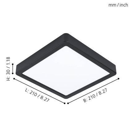 Eglo - Plafonnier LED LED/16,5W/230V