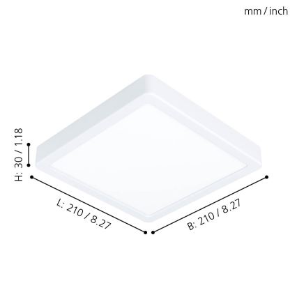 Eglo - Plafonnier LED LED/16,5W/230V