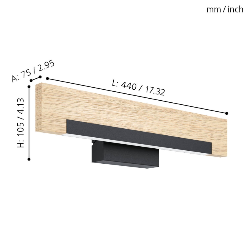 Eglo - Applique murale LED/9,6W/230V
