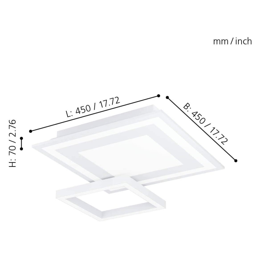 Eglo - Plafonnier LED RGB à intensité variable SAVATAEILA-C LED/20W/230V