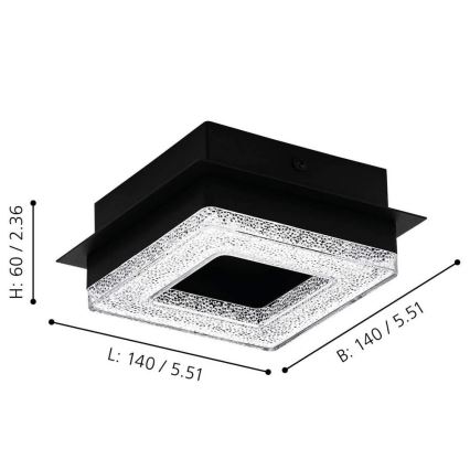 Eglo - Plafonnier LED 4xLED/4W/230V