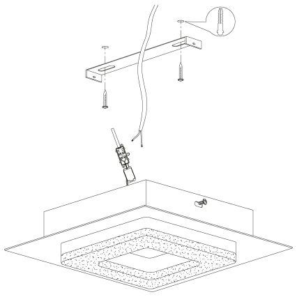 Eglo - Plafonnier LED 4xLED/4W/230V