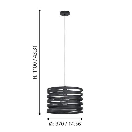 Eglo - Suspension avec fil 1xE27/40W/230V