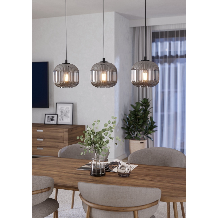 Eglo - Suspension avec fil 3xE27/40W/230V
