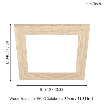 Eglo 99421 - Cadre pour plafonnier SALOBRENA 300x300 mm