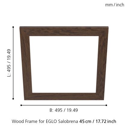 Eglo - Cadre de luminaire SALOBRENA 450x450 mm