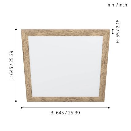 Eglo -  Plafonnier LED/32W/230V 645x645 mm