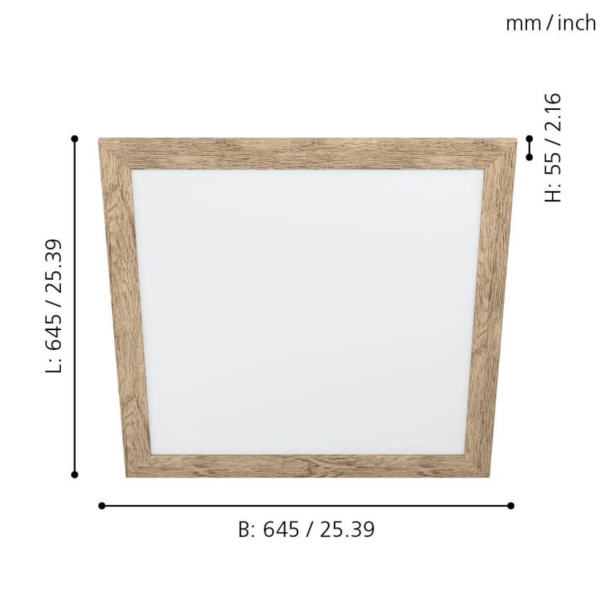 Eglo -  Plafonnier LED/32W/230V 645x645 mm