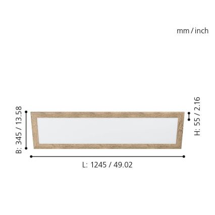 Eglo - plafonnier LED LED/32W/230V 345x1245 mm