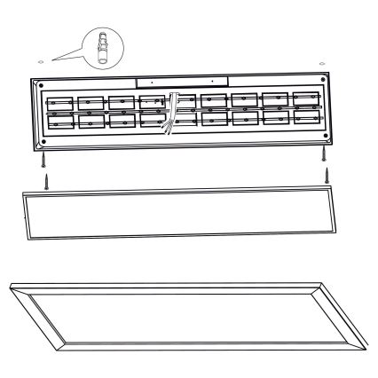 Eglo - plafonnier LED LED/32W/230V 345x1245 mm